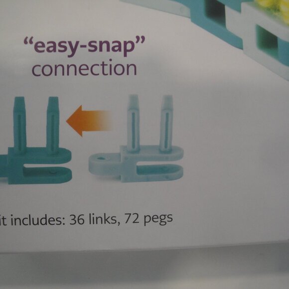 Authentic Knitting Board Flexee Chunky Loom Links, Teal & Turquoise 36 P… - Picture 2 of 4